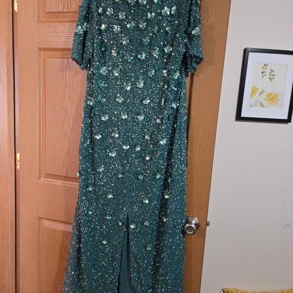 GOWN SEAGREEN ADRANA PAPELL - Picture 2 of 4